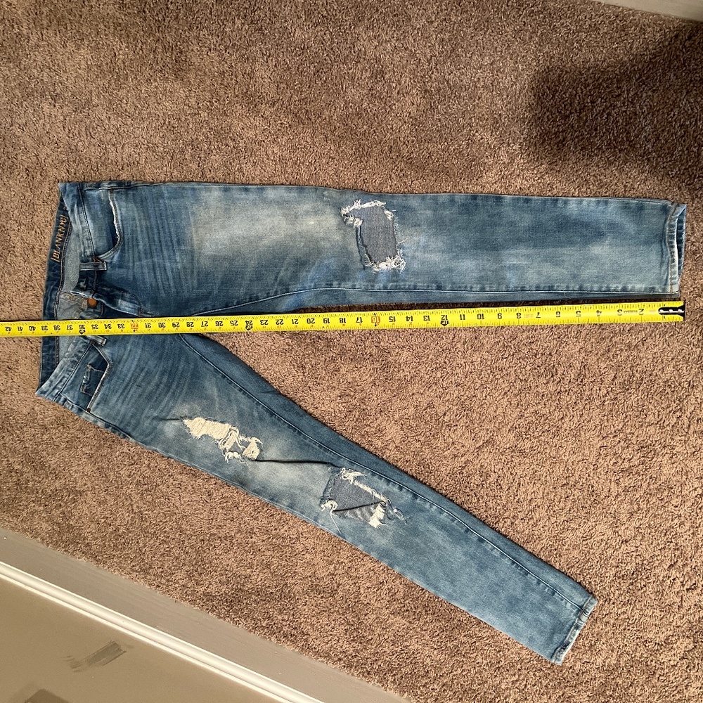 Blank NYC distressed skinny jeans
